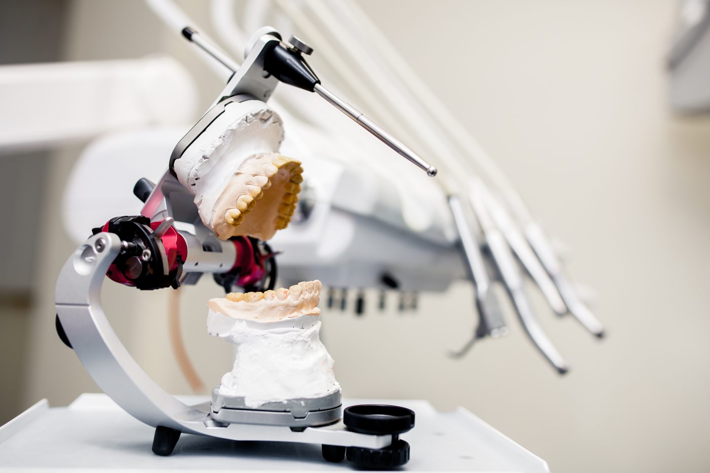 Model de guix dental preparat al laboratori